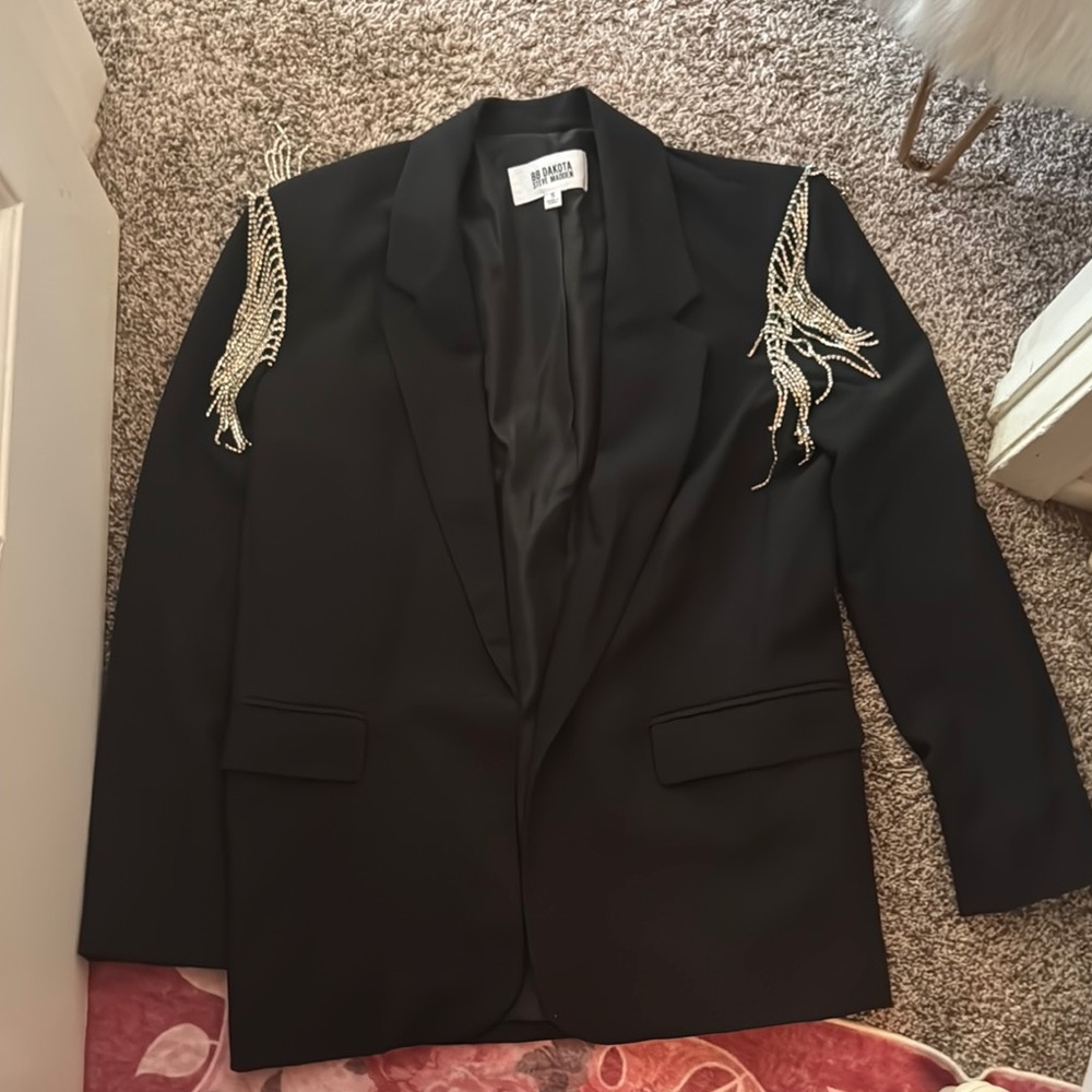 BRAND NEW Black Embellished Women's Blazer